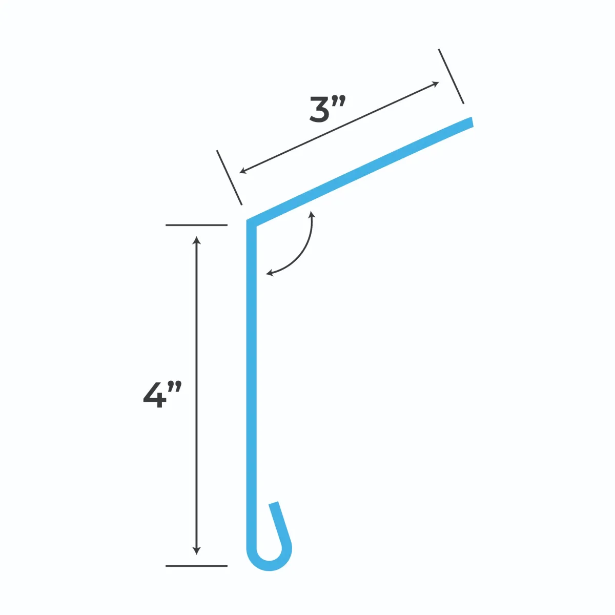 Blueprint and measurements for a Metal Eave Trim