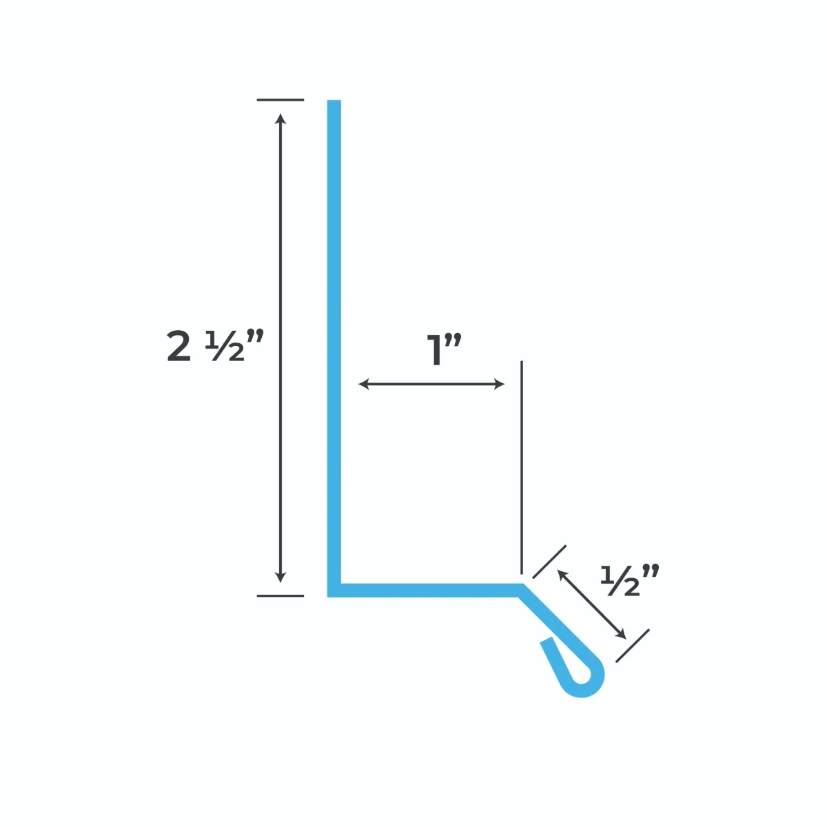 Blueprint and measurements for a Metal Drip Cap