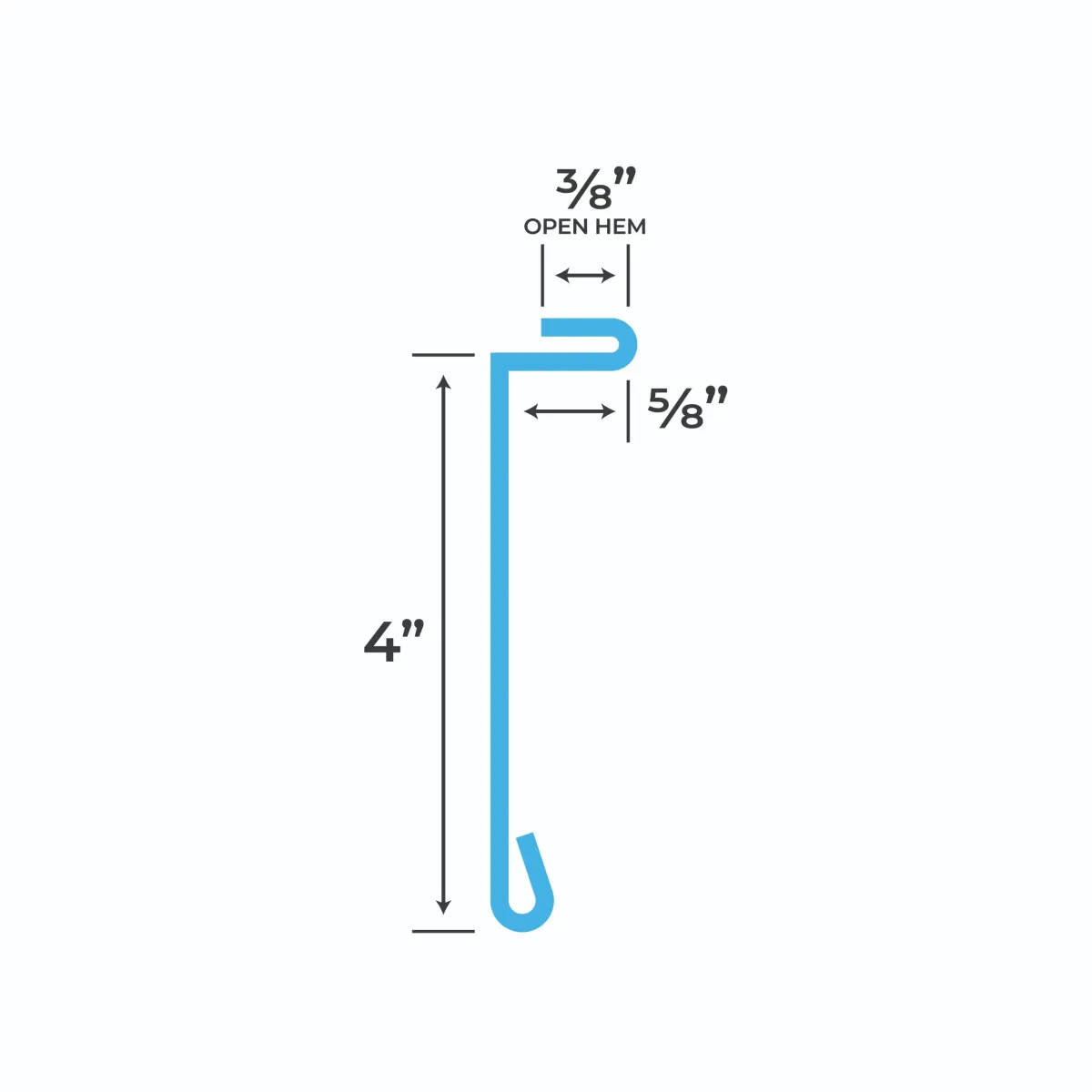 Blueprint and measurements for a Chimney Counter Flashing