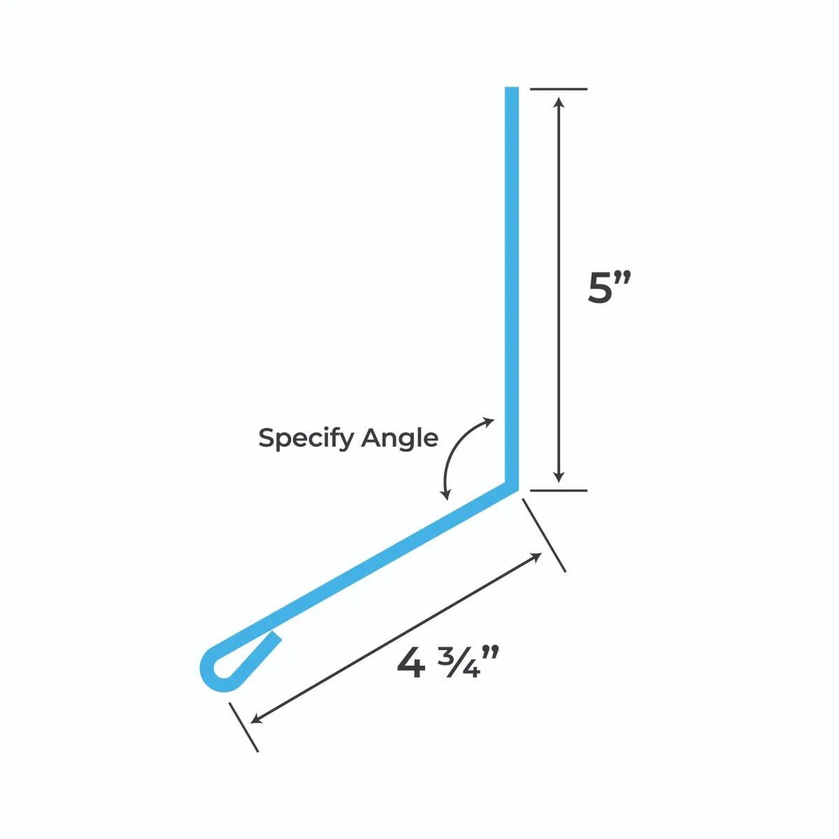 Blueprint and measurements for a Metal Roof Transition