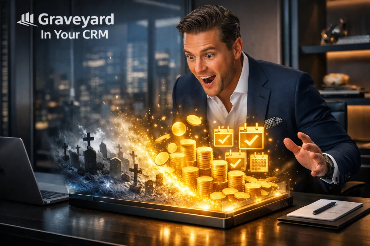  AI system transforming a database of old leads into booked appointments and revenue for a real estate professional.