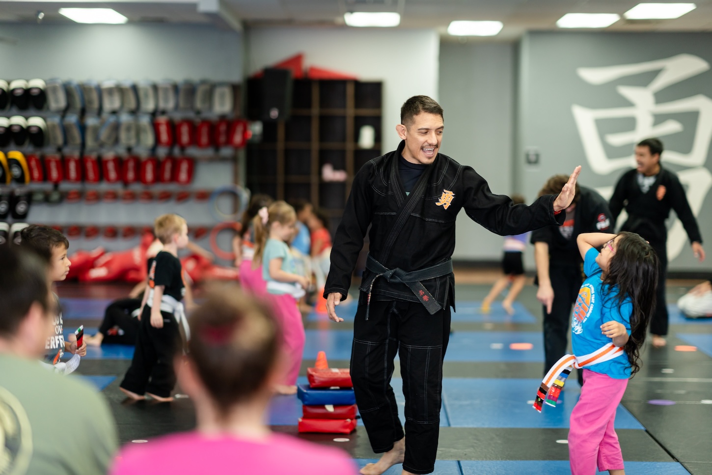 Dojo Walking Around in Jiu Jitsu at Ultimate Martial Arts in Fresno