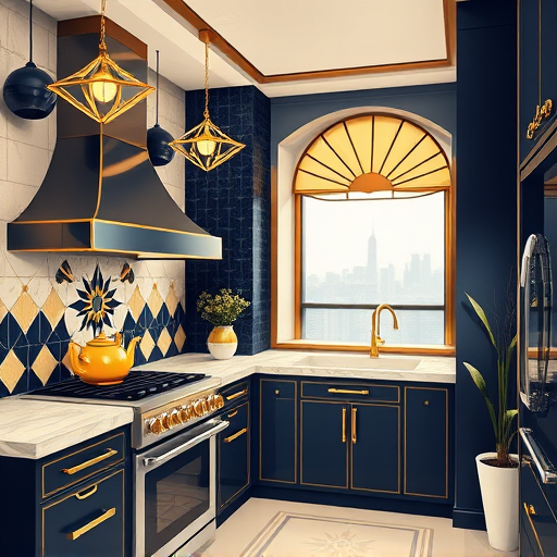 A detailed high Renaissance-style illustration of an accessible kitchen renovation, showcasing a spacious and ornate kitchen with classical architectural features. Sunlight floods through arched windows, illuminating polished marble countertops, ornate moldings, and intricately carved Renaissance-inspired décor. The central kitchen island features smooth, rounded edges designed for easy wheelchair access, complemented by polished copper fixtures and decorative carvings. Hanging above are utensils, pots, and pans with engraved patterns, adding richness to the scene. Warm tones of gold, red, and beige create an elegant atmosphere, accented by playful details like a tiny robotic cherub assistant holding a spatula. A decorative shelf displays vintage cookbooks and potted herbs with lively, exaggerated leaves, symbolizing tradition and growth. In the background, a stained-glass window with classical motifs casts colorful shadows across the scene, merging historical elegance with modern accessibility. The scene exudes a sense of calm empowerment and quirky creativity, emphasizing accessibility as an artistic and noble endeavor, with intricate brushwork and realistic textures highlighting craftsmanship for an inspiring blog cover on innovative, accessible kitchen redesigns.