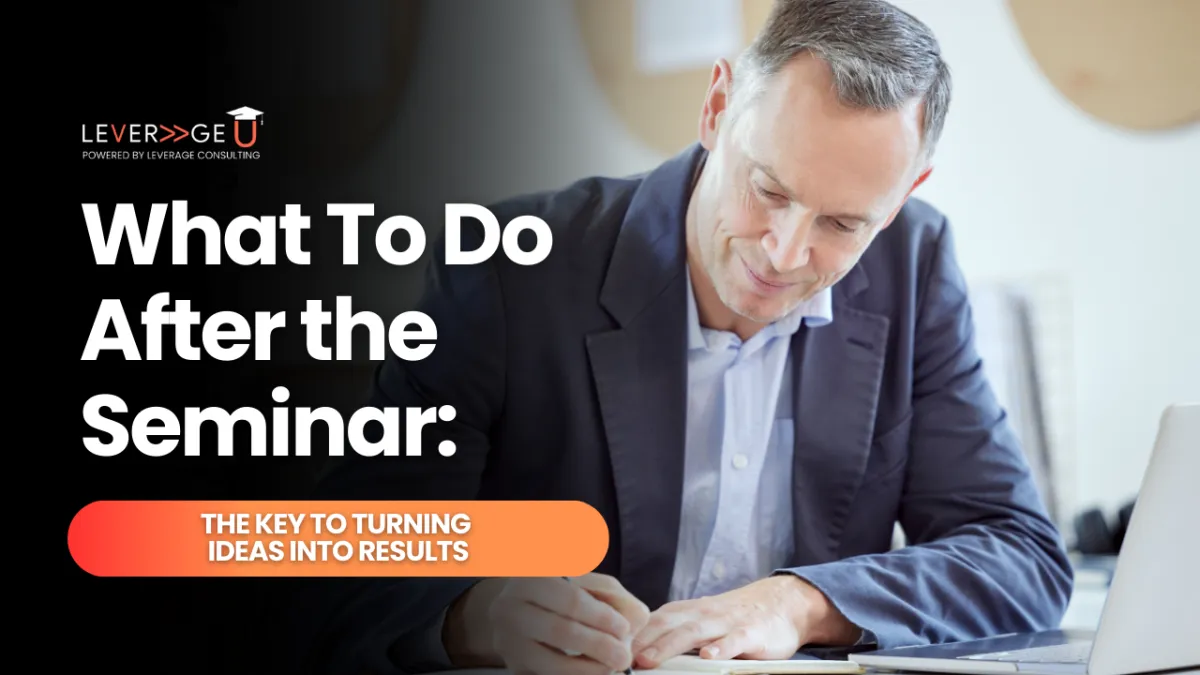 What To Do After the Seminar