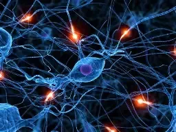 Neurons firing electrical signals