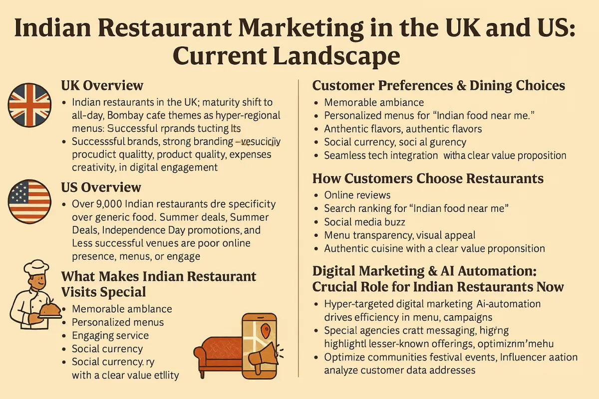 Indian Restaurant Marketing in the UK and US in 2025
