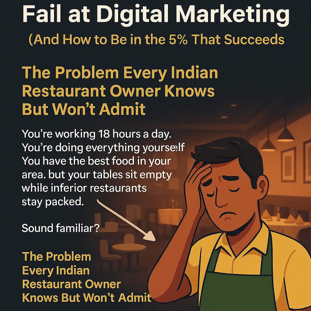 Why 95% of Indian Restaurants Fail at Digital Marketing (And How to Be in the 5% That Succeeds)
