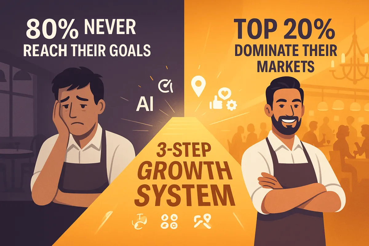 The 3-Step Indian Restaurant Growth System: Why 80% of Owners Never Reach Their Goals (And How to Dominate Your Market)