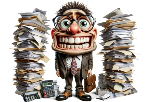 Stressed businessman