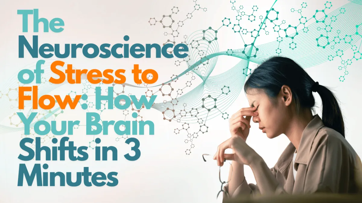 neuroscience woman stressed about to shift from stress to strengh