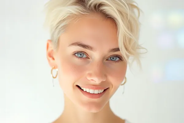 Image of the pretty blonde singer in the video.