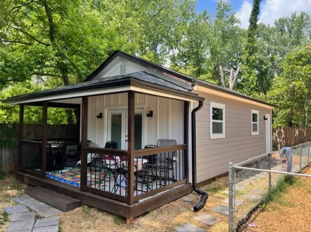 Whole home renovation in Pineville featuring reconfigured layout and improved usability