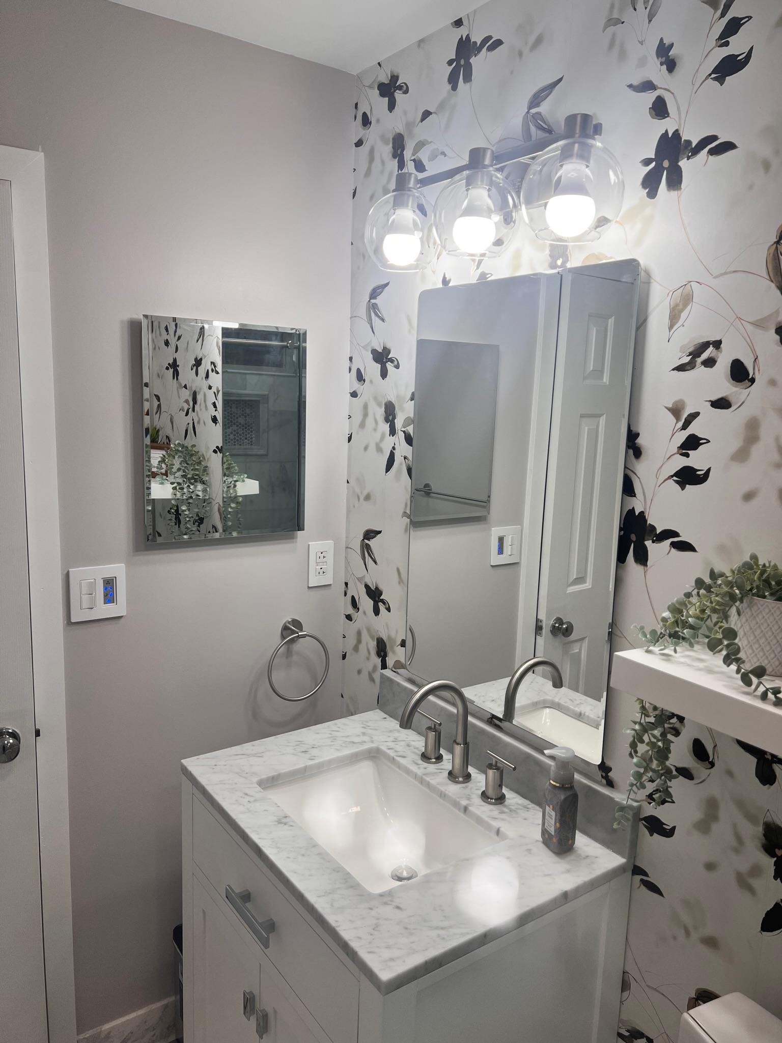 Bathroom addition contractor in Huntersville adding a full bath with a tile shower