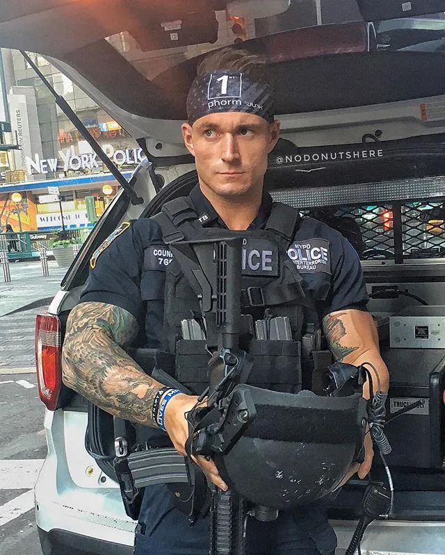 Photo of a Jacked NYPD