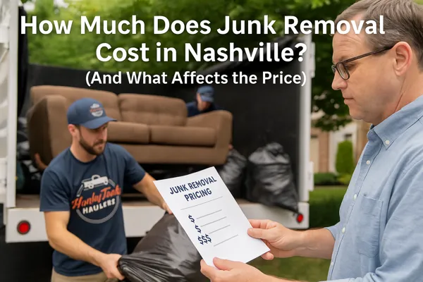 How Much Does Junk Removal Cost in Nashville? (And What Affects the Price)
