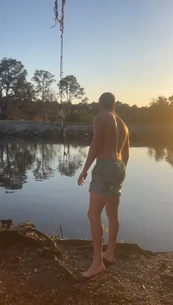 Man looking at Lake Toho