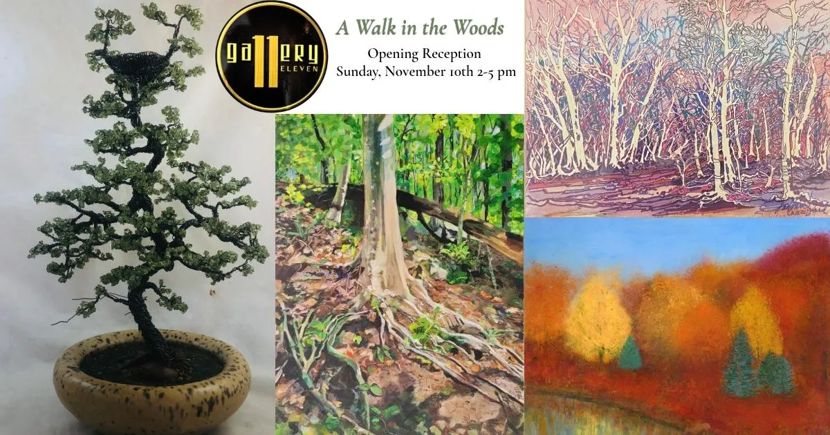 Image collage of tree paintings