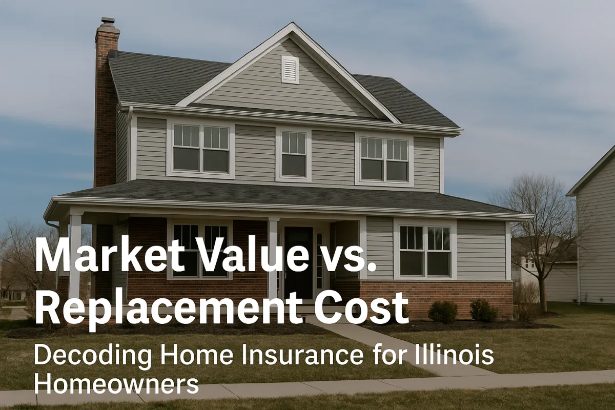 Comparing market value and replacement cost home insurance in Illinois