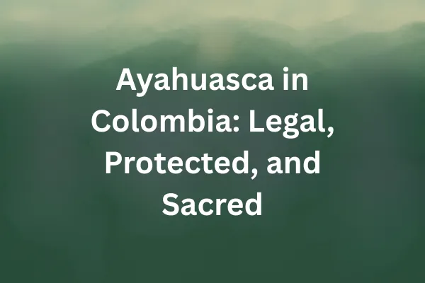 legality of ayahuasca in colombia
