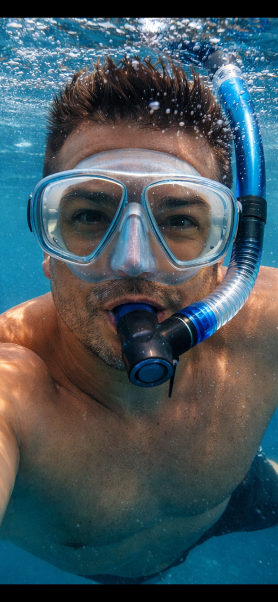 Oliver Maldonado Author Photographed in Condado Lagoon Snorkeling in Puerto Rico