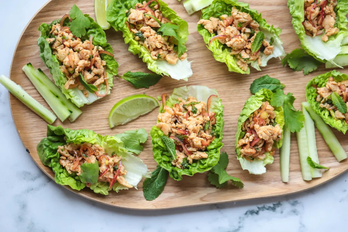 Thai Chicken Lettuce Cups
