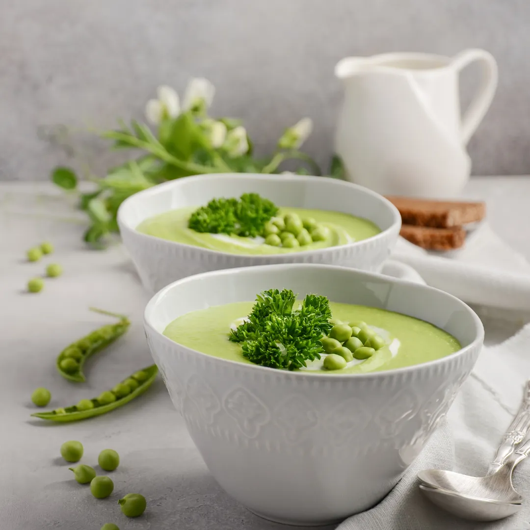 Green Pea & Spinach Soup