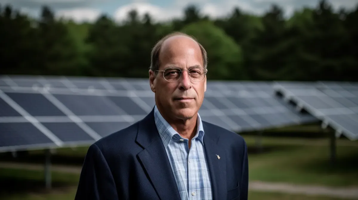 Larry Fink from Blackrock investing in solar panel