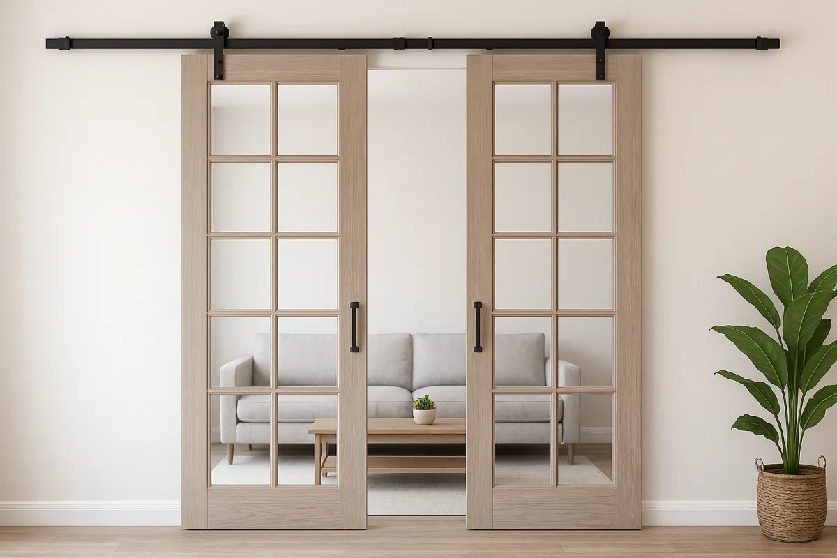 Sliding Barn Doors with Windows: 2025’s Hottest Interior Design Trend