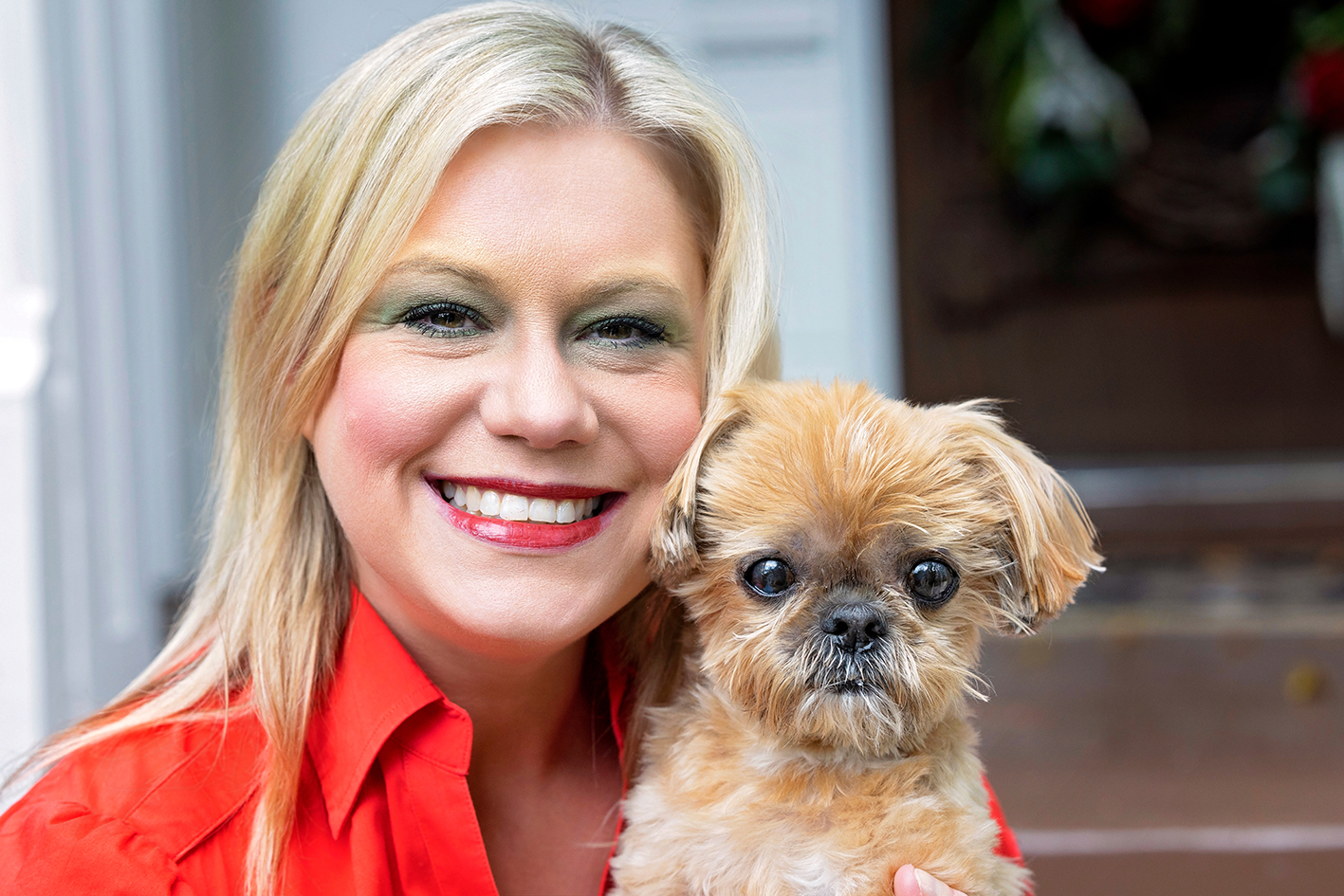 A woman and her best friend, her dog.