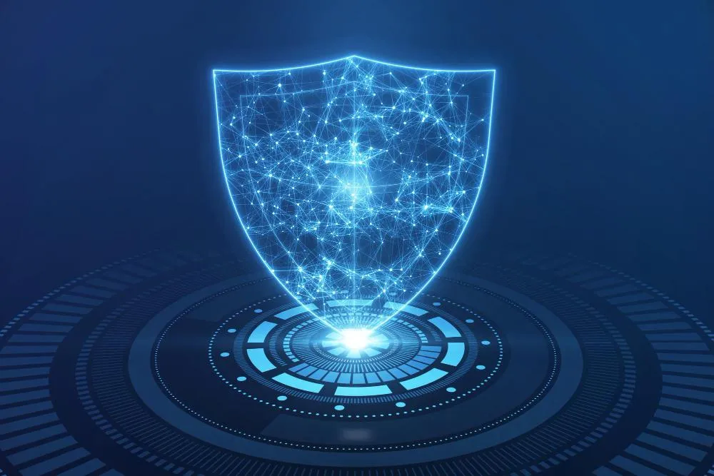 Shield symbolizing digital identity security in healthcare