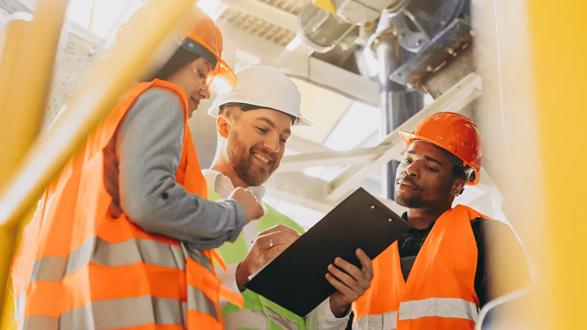 Construction Workers On a Job Site