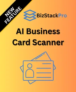 BizStackPro AI Business Card Scanner