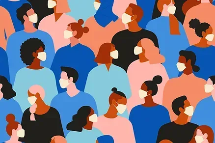 Wear a mask to avoid spreading illness to others
