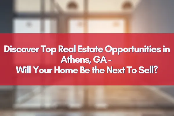 Aerial view of Athens, GA showcasing potential homes for sale