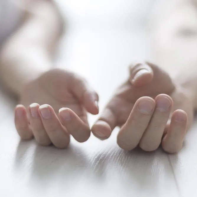 hands together