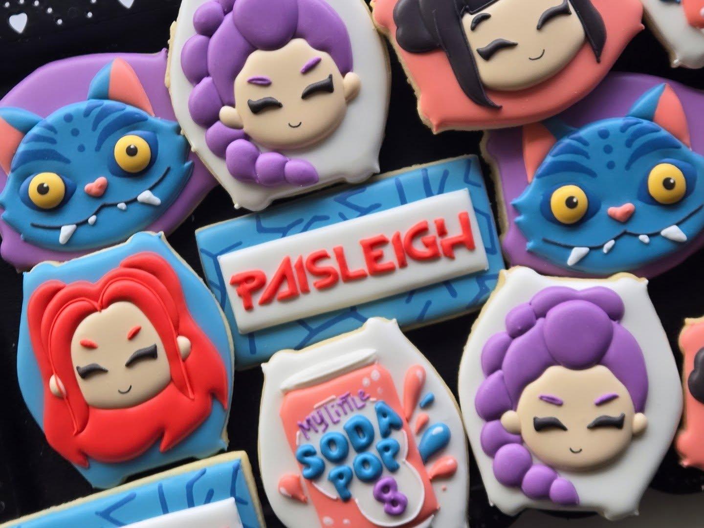 Lilie Licious Treats Paisleigh's 8th Birthday Custom Sugar Cookies