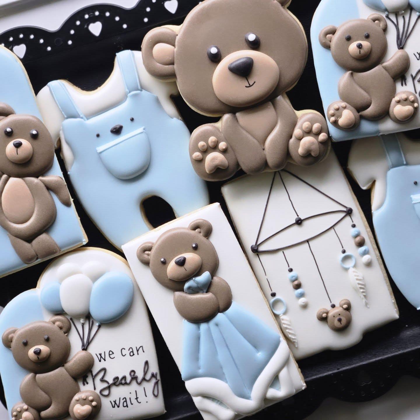 Lilie Licious Treats Bear Theme Expecting custom sugar cookies