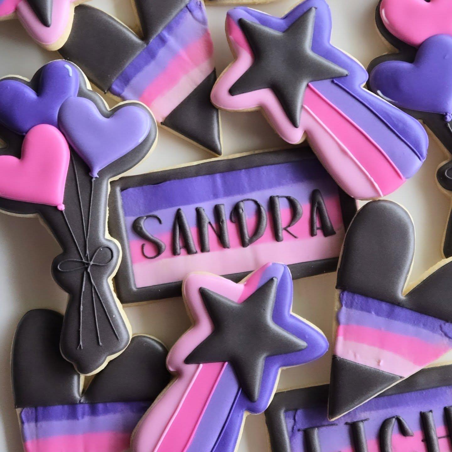 Lilie Licious Treats Sandra's 8th Birthday custom sugar cookies