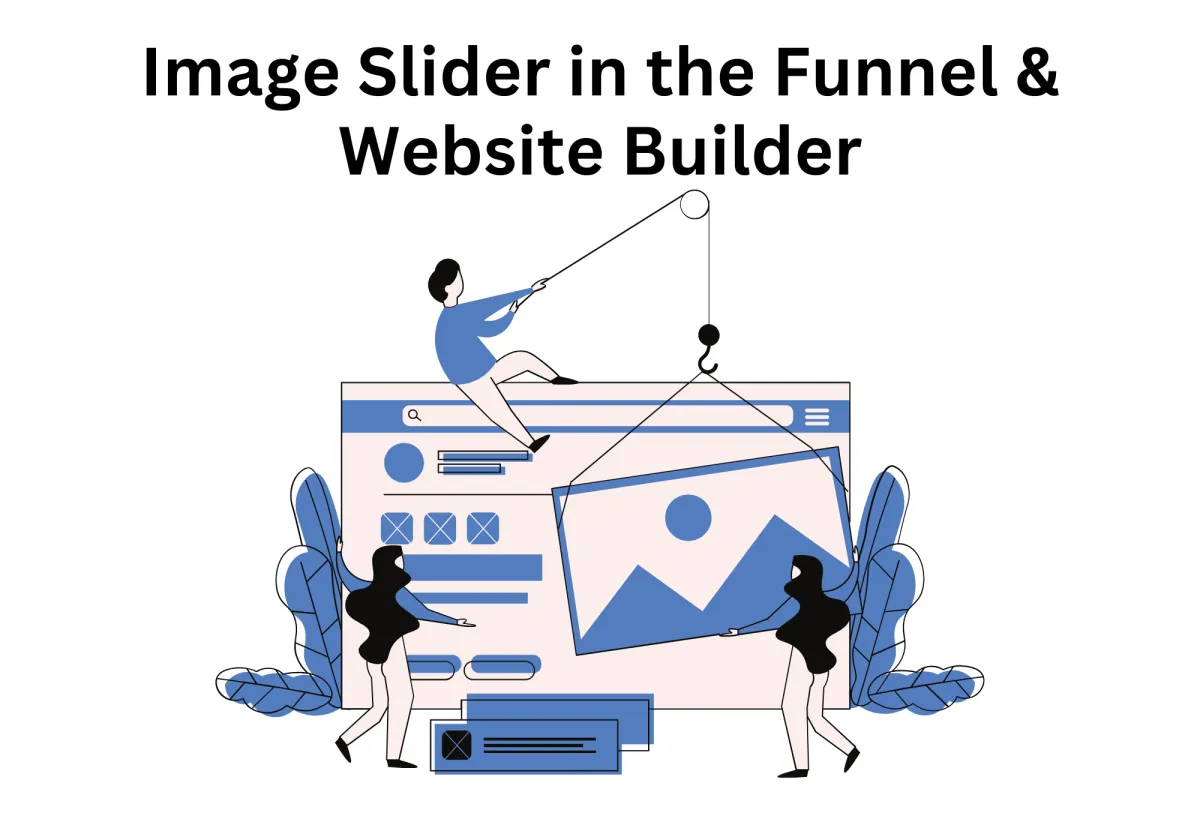 graphic design of funnel and website builder