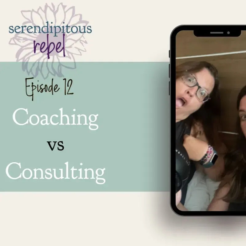 Ep. 12 Serendipitous Rebel Podcast: Coaching VS Consulting