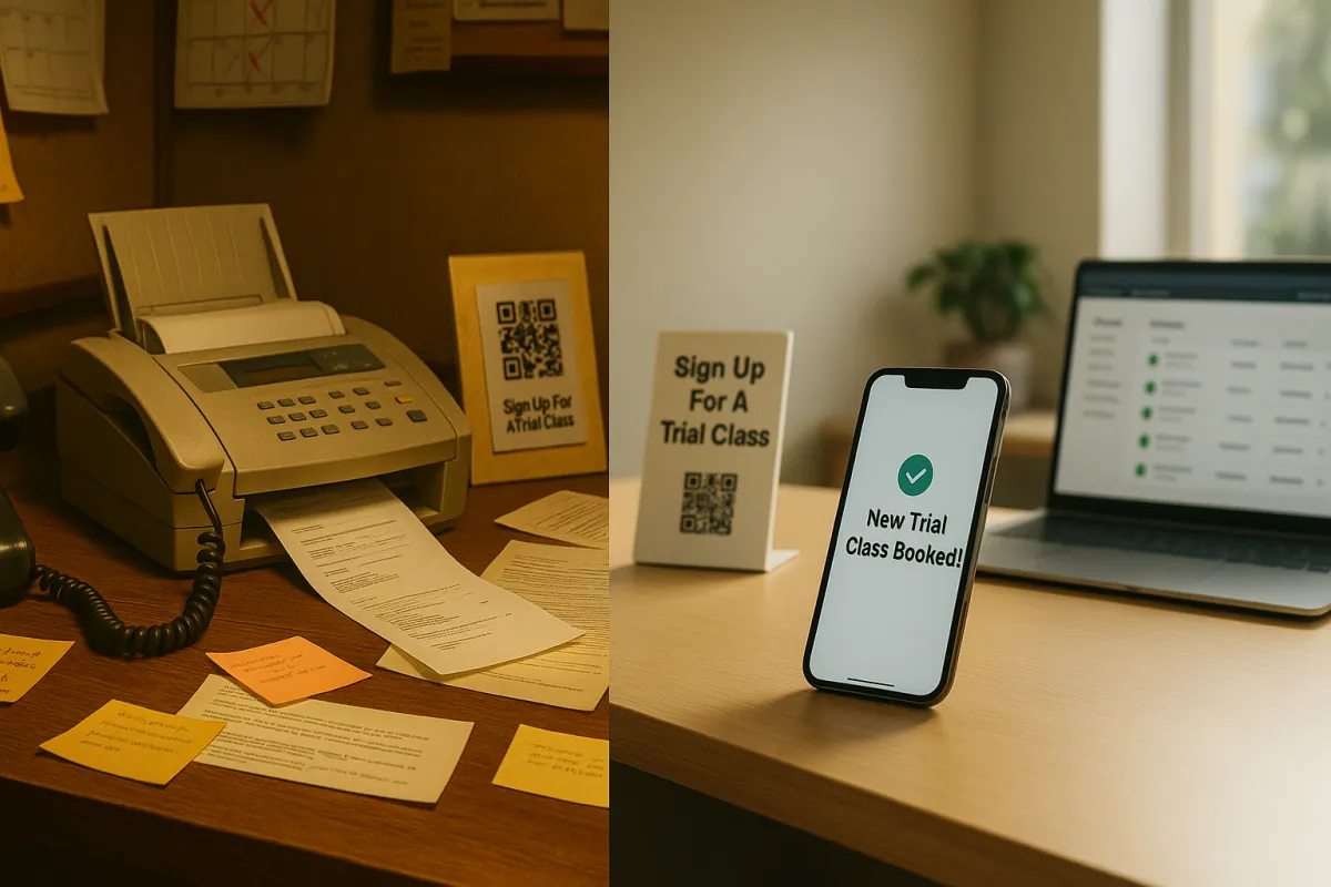 dojo-office-then-vs-now-ad-ronin-ai-trial-booking