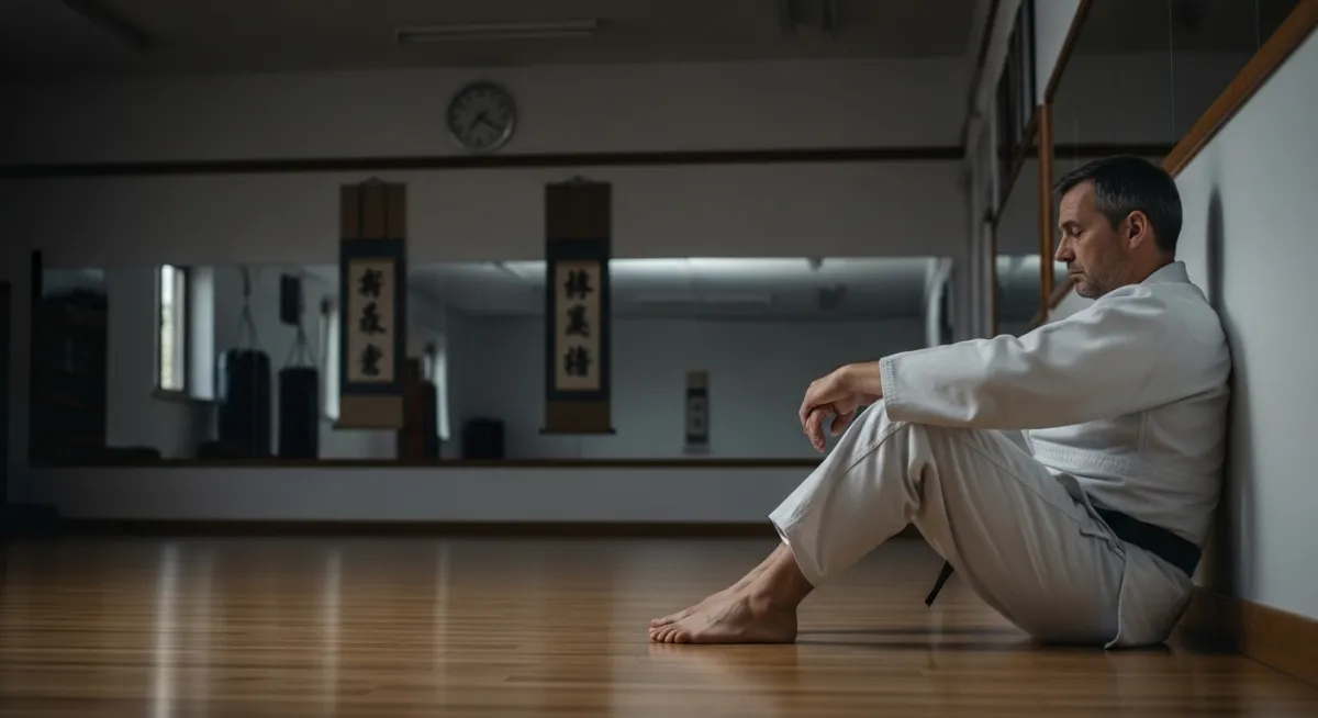 burnt-out-dojo-owner-alone-martial-arts-instructor