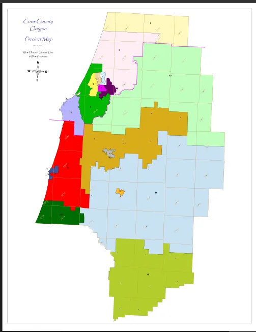 Coos County Precinct Map