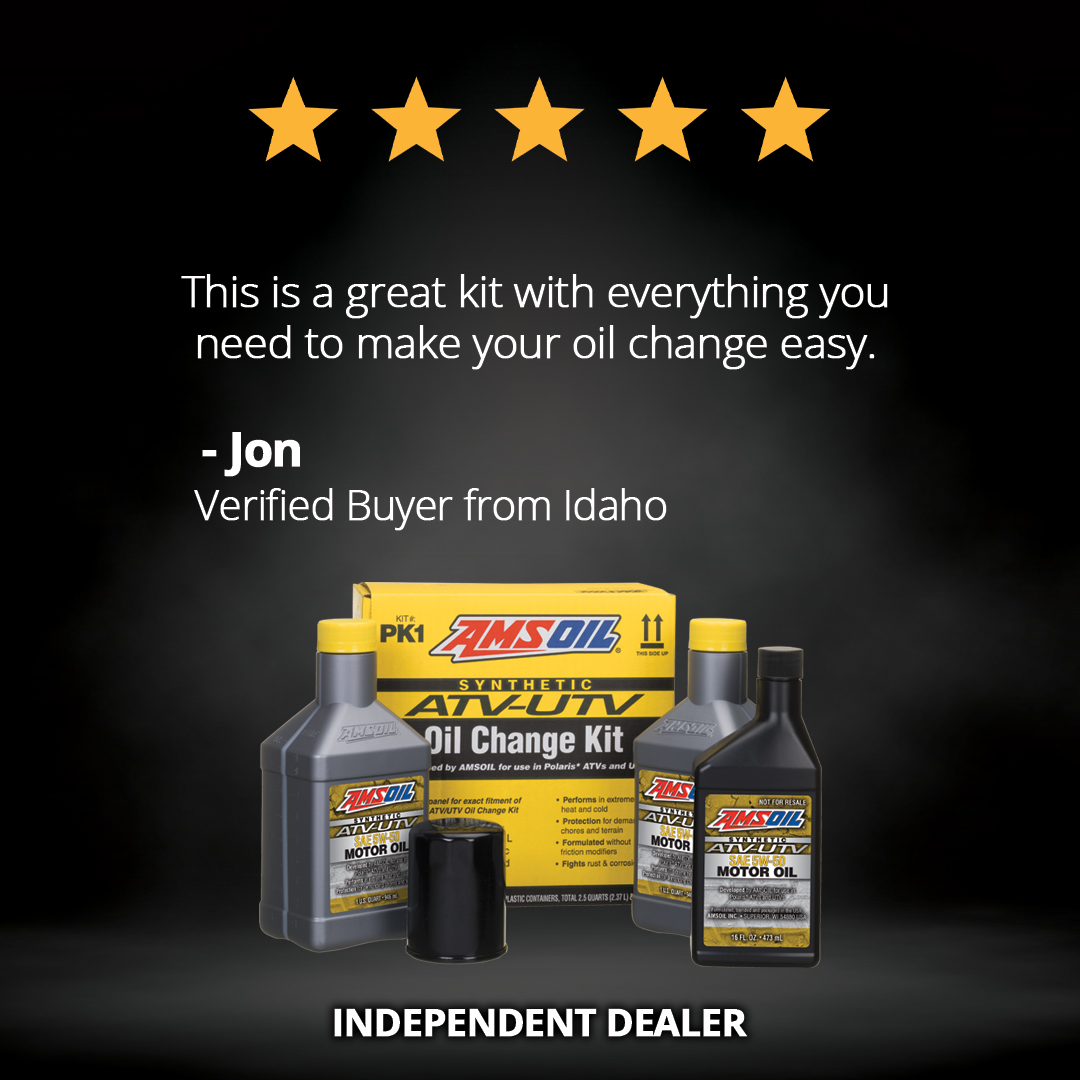 Testimonial - ATV/UTV Oil Change Kit