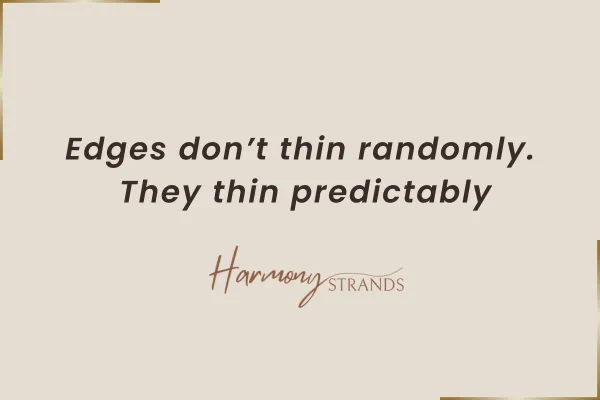 Warm taupe background with centered serif text that says, “Edges don’t thin randomly. They thin predictably.”