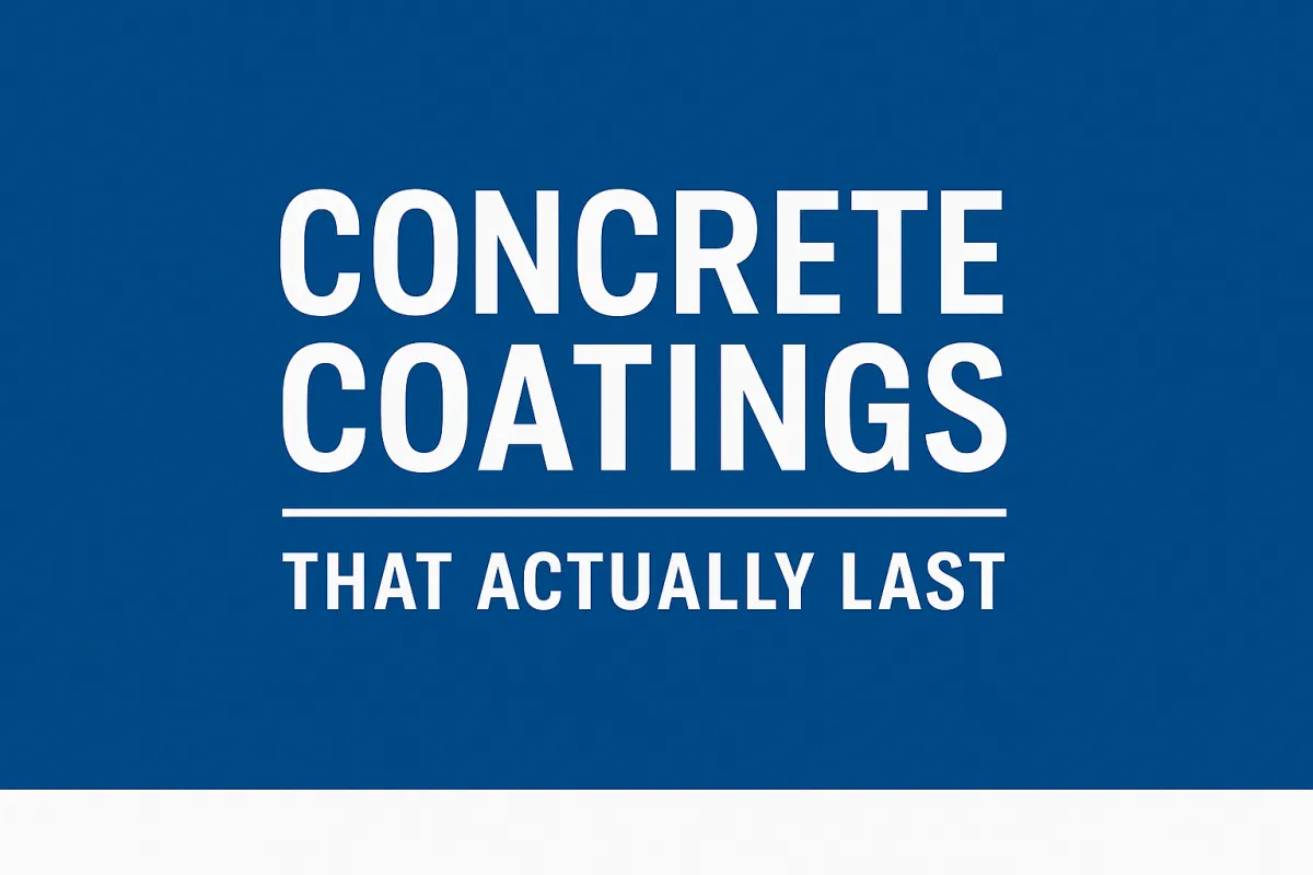 Concrete Coatings That Actually Last: Polyaspartic vs. Epoxy Explained