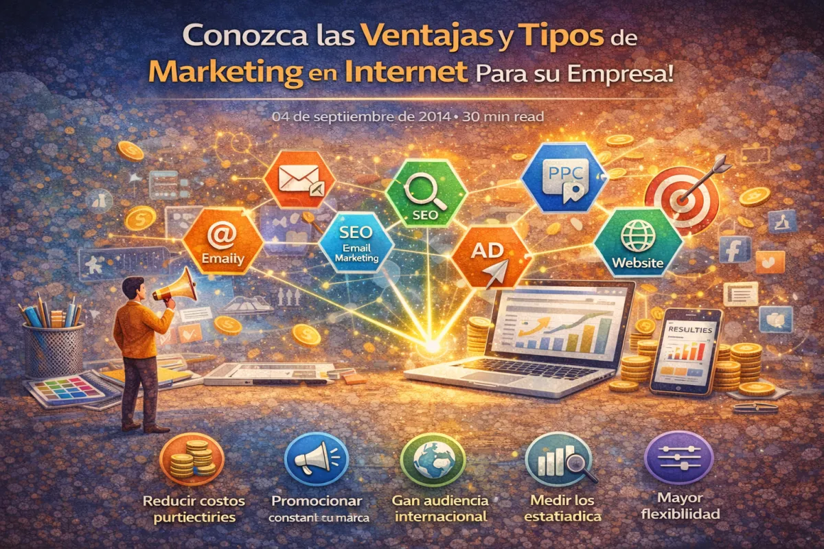 Conozca las  Ventajas y Tipos de Marketing en Internet Para su Empresa!