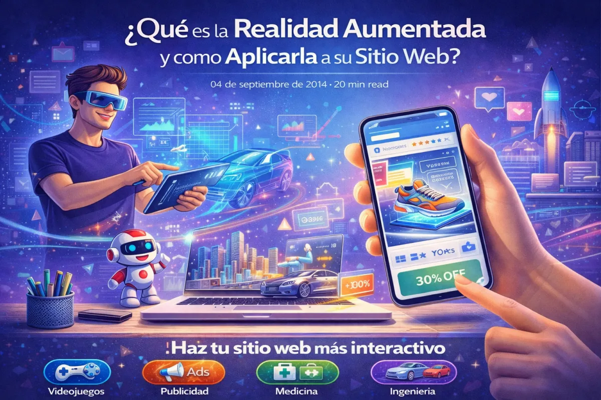 Qué es la Realidad Aumentada y como Aplicarla  a su Sitio Web?
