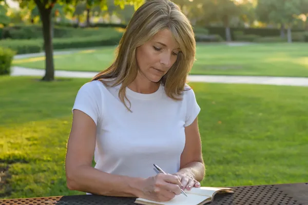 Writing down looping thoughts and solutions as a strategy to calm an overactive brain