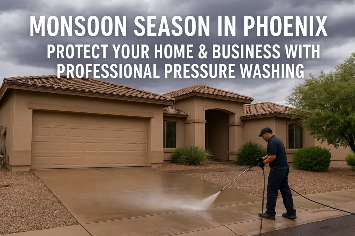 Monsoon Season Phoenix: Pro Pressure Washing for Homes & Businesses